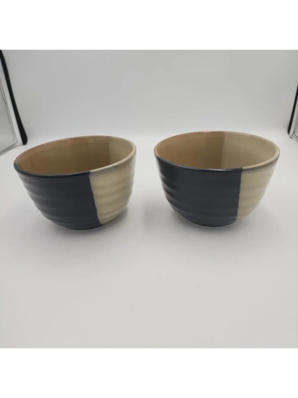 Sango Gold Dust Black 5.25” Bowls Set Of 2